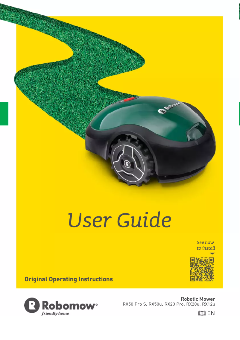 Página 1 del manual Manual de usuario Robomow RX50U
