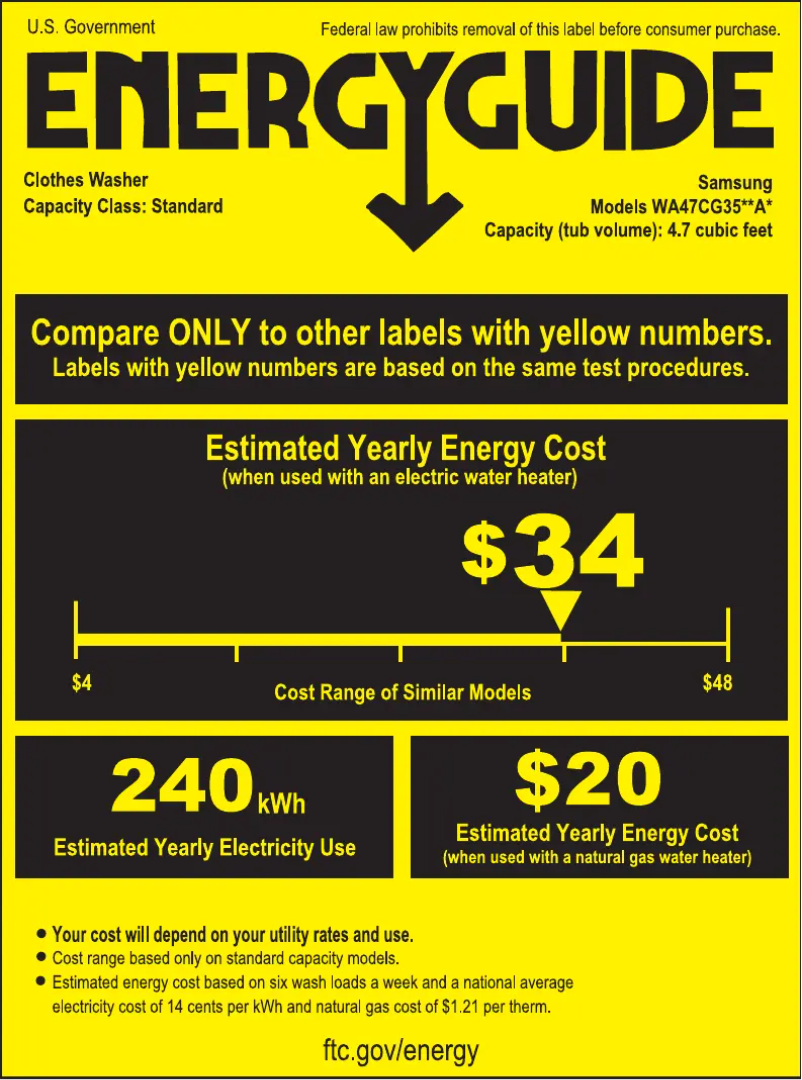 Imagen de la primera página del manual del dispositivo WA47CG3500AV
