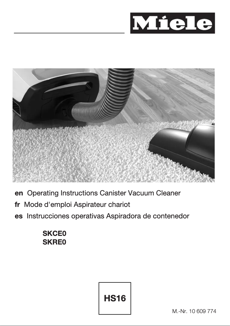 Page 1 de la notice Manuel utilisateur Miele Blizzard CX1 PureSuction PowerLine