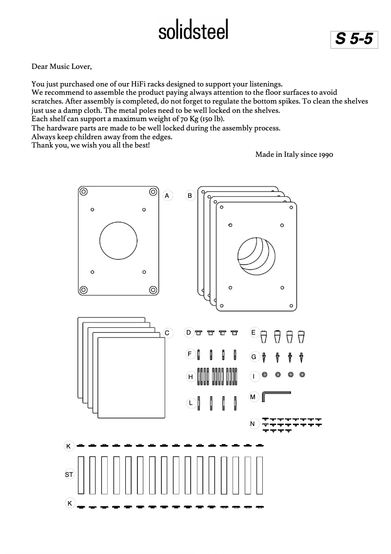 Page n°1 - Manuel utilisateur Solidsteel S5-5