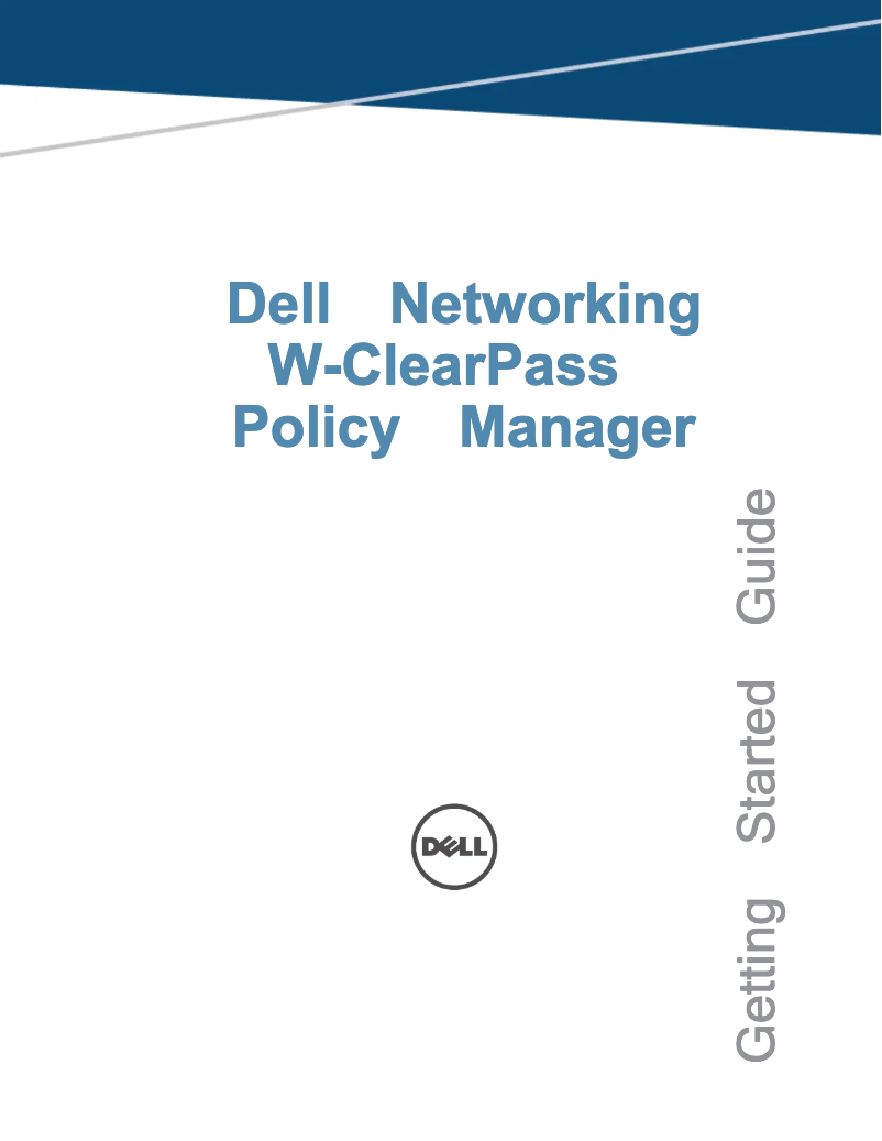 Page 1 de la notice Guide d'installation Dell W-ClearPass
