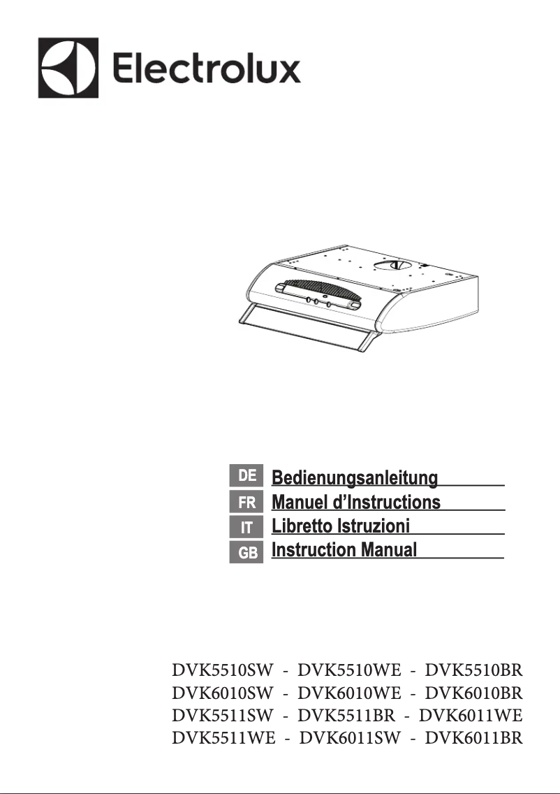 Page 1 de la notice Manuel utilisateur Electrolux DVK6011SW