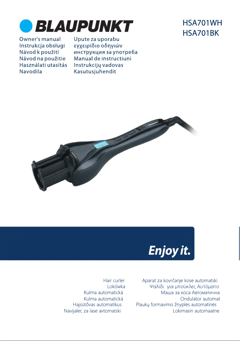 Imagen de la primera página del manual del dispositivo HSA701WH