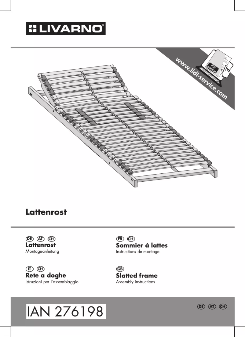 Page n°1 - Manuel utilisateur Livarno Lux IAN 276198