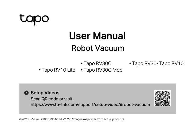 Page 1 de la notice Manuel utilisateur TP-Link Tapo RV30