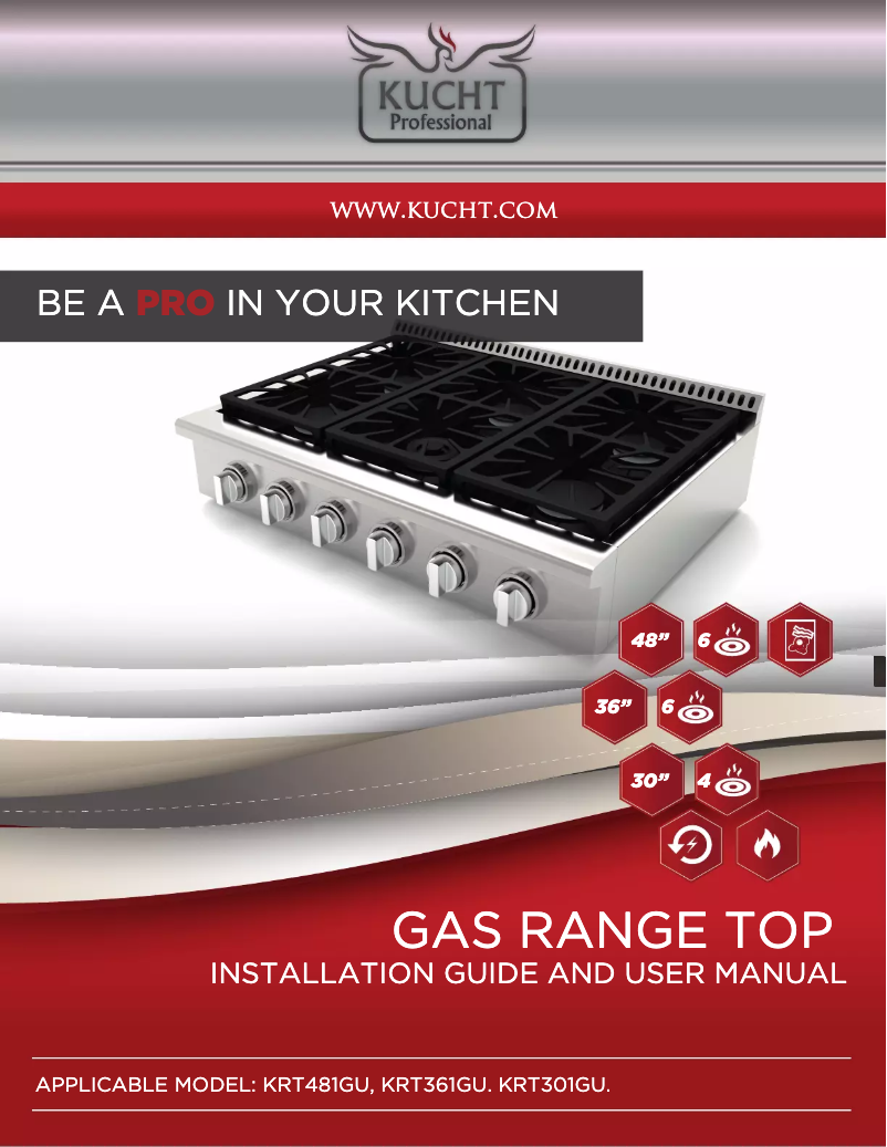 Page 1 de la notice Manuel utilisateur Kucht KRT481GU