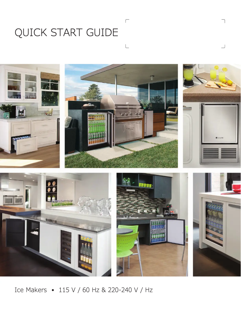 Page n°1 - Guide d'installation U-Line ULN-BI95FCB