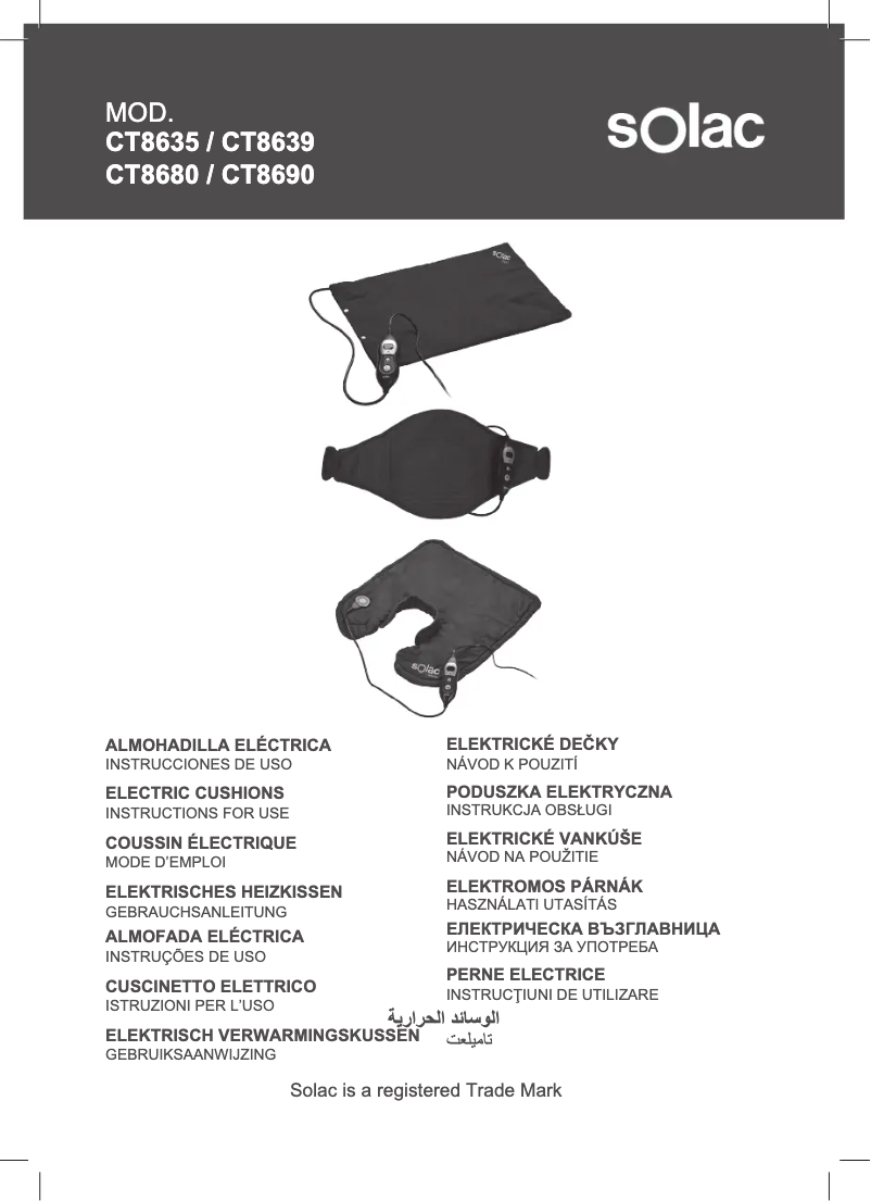 Imagen de la primera página del manual del dispositivo CT8635