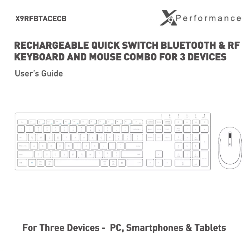 Page n°1 - Manuel utilisateur X9 Performance X9RFBTACECB