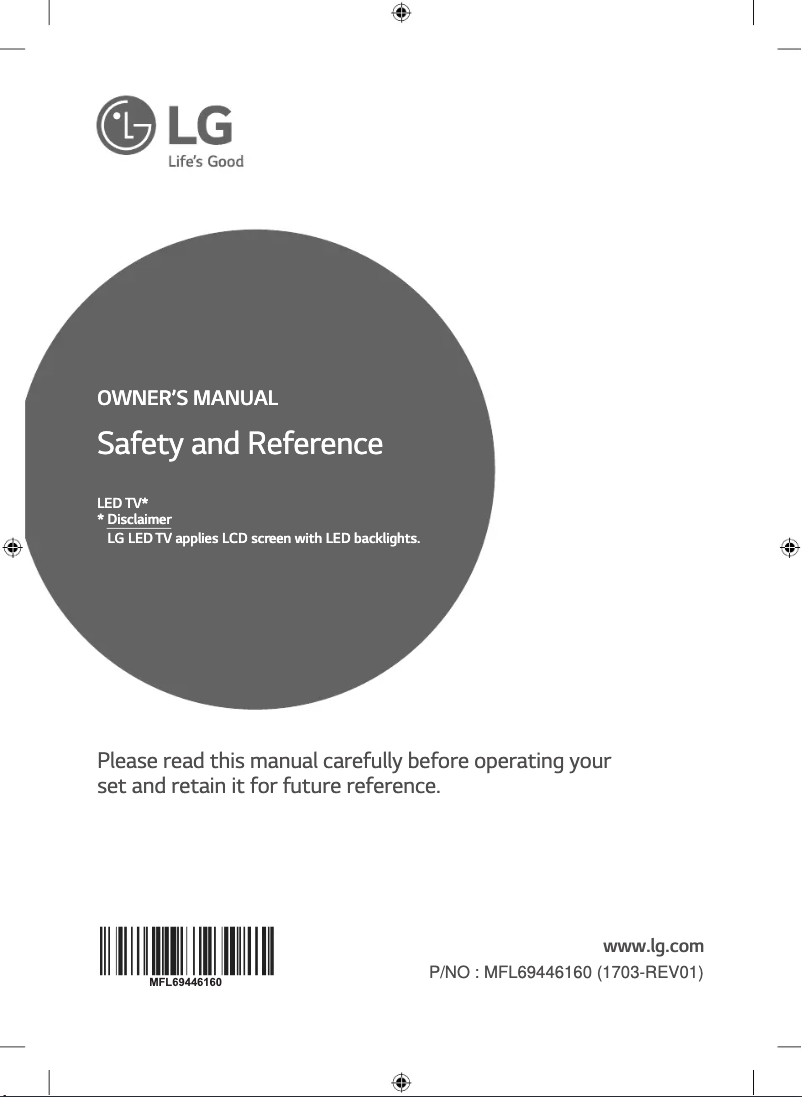 Page n°1 - Manuel utilisateur LG 43UJ632T