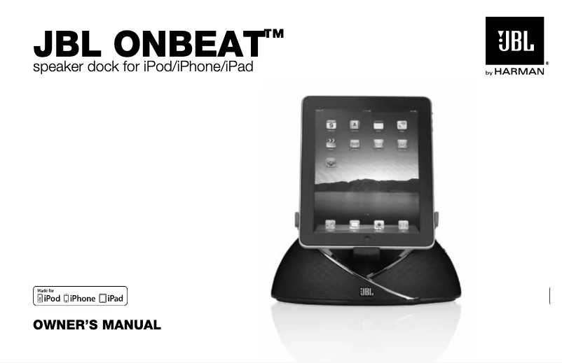 Page n°1 - Manuel utilisateur JBL OnBeat