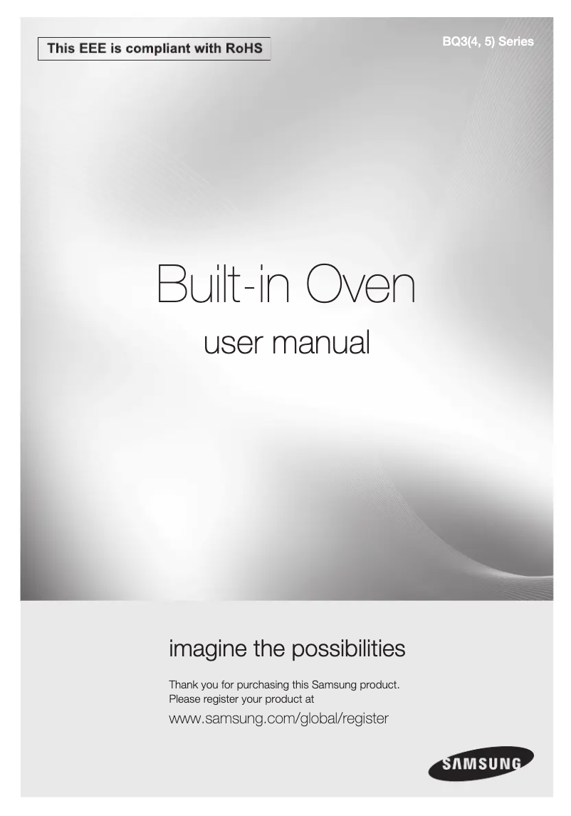 Page 1 de la notice Manuel utilisateur Samsung BQ3D4T037