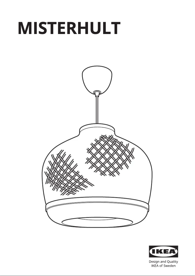 Page 1 de la notice Manuel utilisateur Ikea MISTERHULT 904.410.18