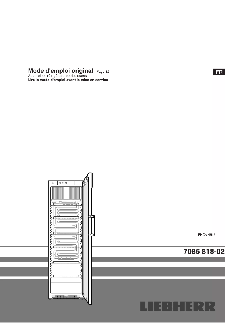 Page n°1 - Manuel utilisateur Liebherr FKDv 4513