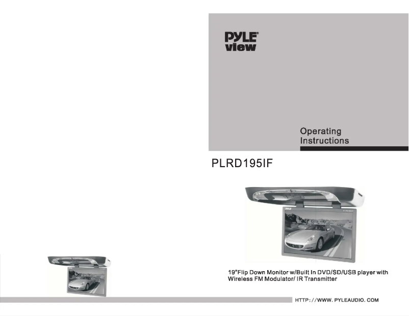 Page n°1 - Manuel utilisateur Pyle PLRD195IF