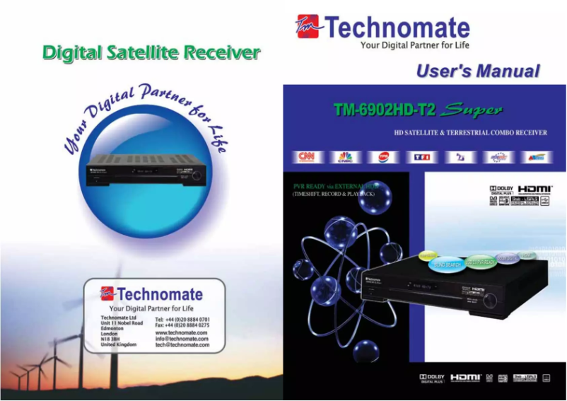 Image de la première page du manuel de l'appareil TM-6902 HD Combo Super