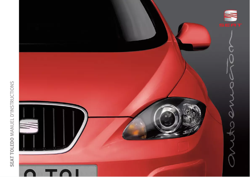 Page 1 de la notice Manuel utilisateur Seat Toledo (2009)