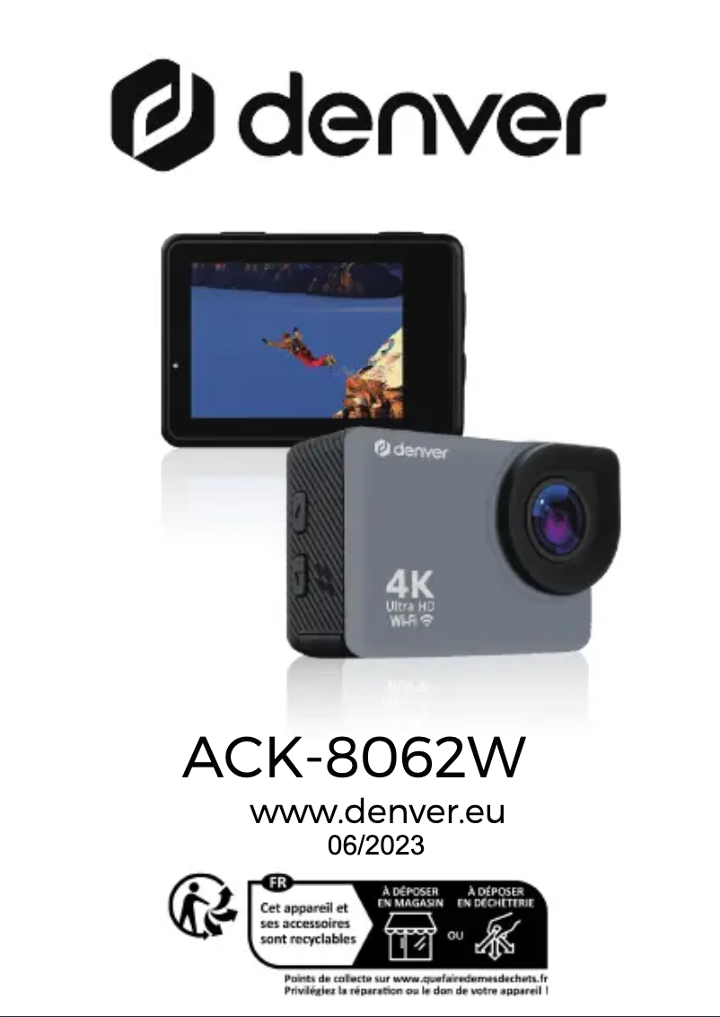 Page 1 de la notice Manuel utilisateur Denver ACK-8062W