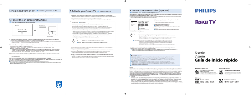 Page 1 of the manual User Manual Philips Roku 65PUL6653