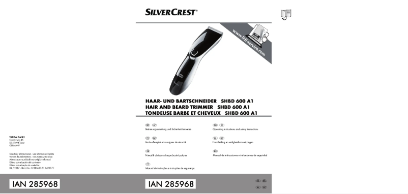 Page 1 de la notice Manuel utilisateur SilverCrest SHBD 600 A1