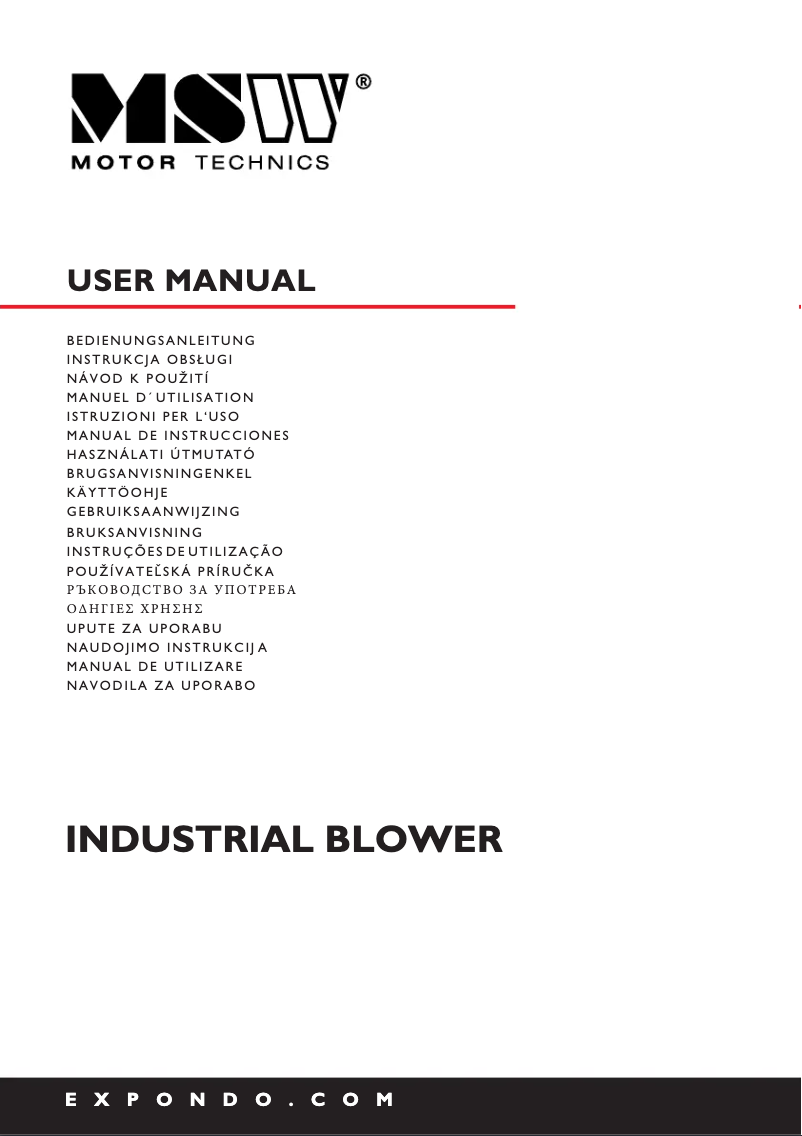 Page n°1 - Manuel utilisateur MSW MSW-CTFB-25H10