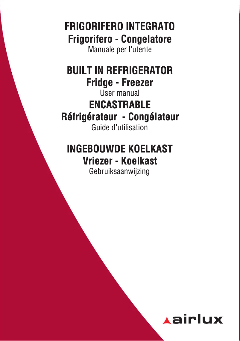 Page 1 de la notice Manuel utilisateur Airlux ARI301CA