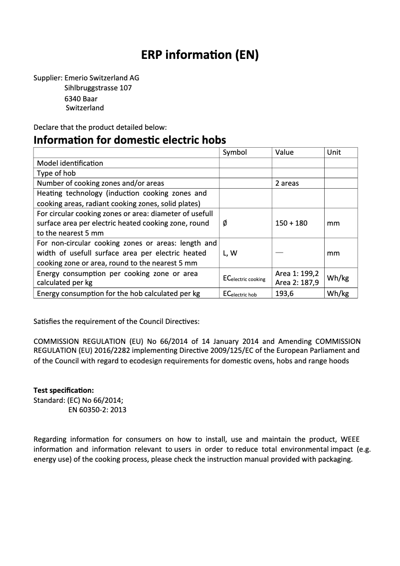 Page n°1 - Fiche technique Emerio HP-108924.3
