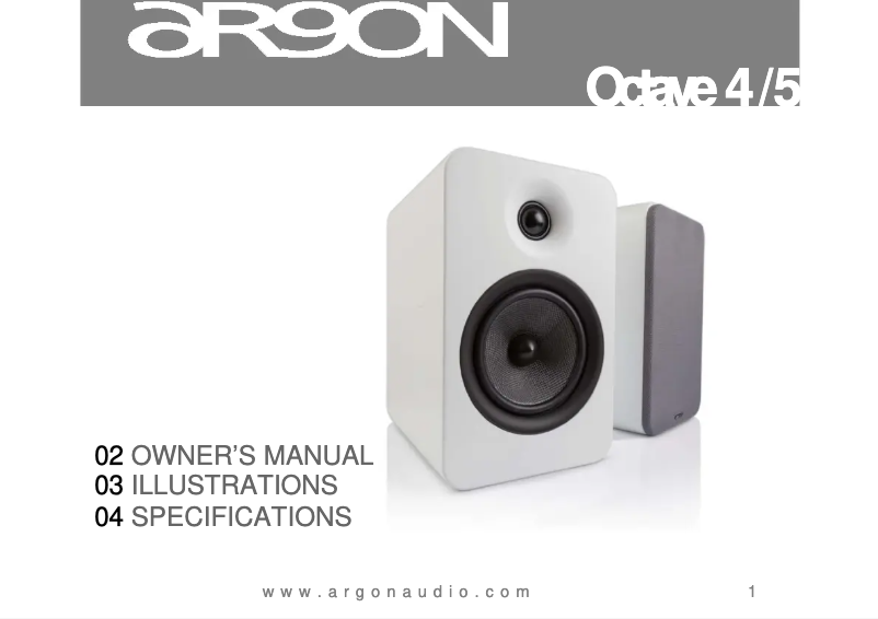 Page 1 de la notice Manuel utilisateur Argon Octave 4