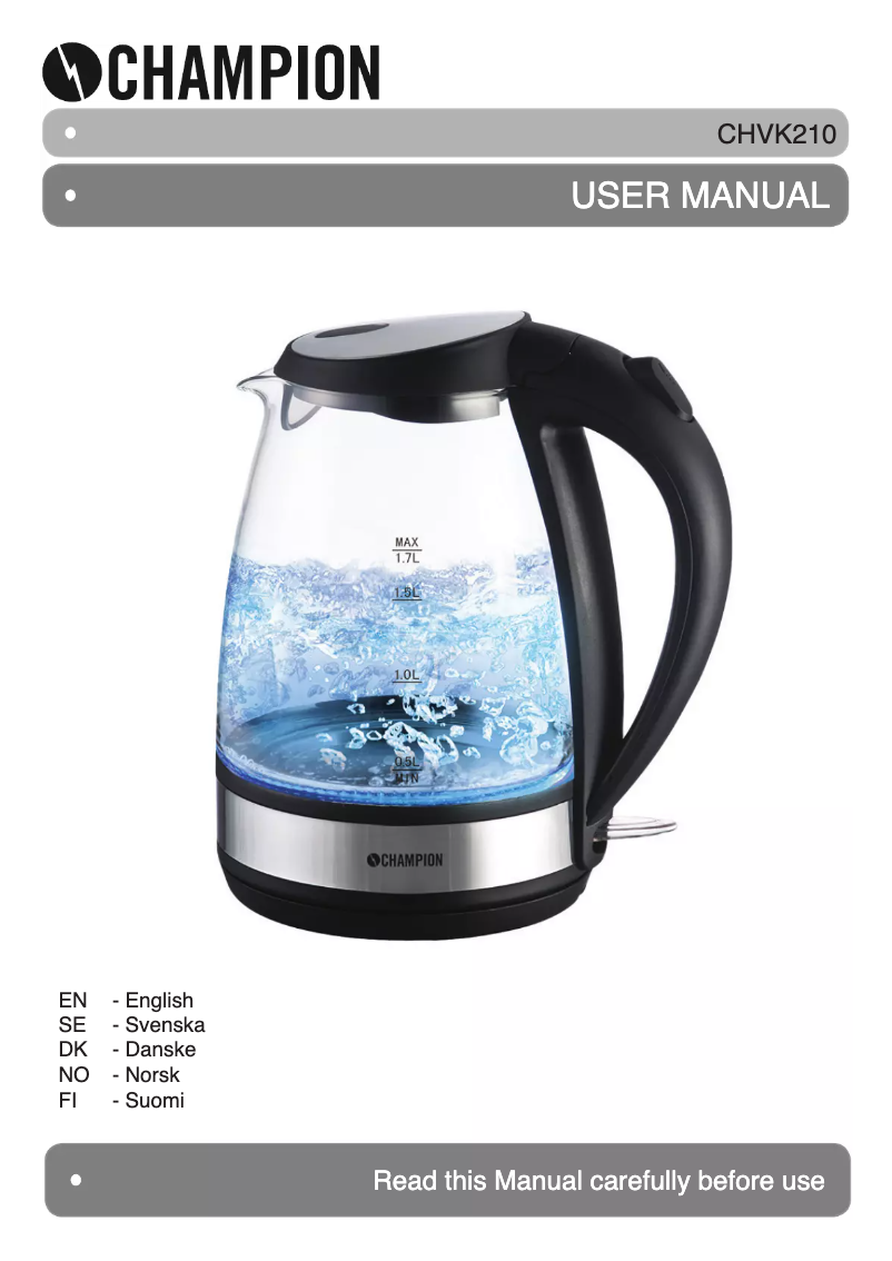 Page 1 de la notice Manuel utilisateur Champion CHVK210