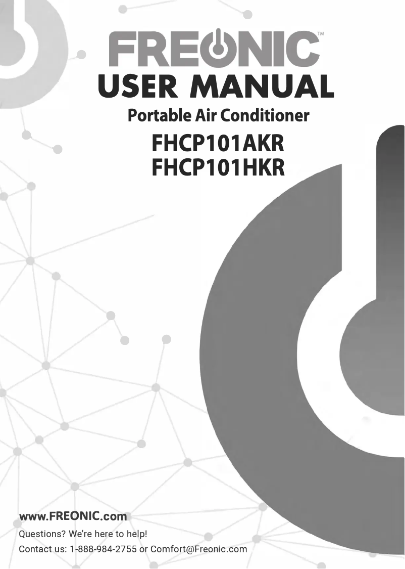 Page n°1 - Manuel utilisateur FREONIC FHCP101HKR