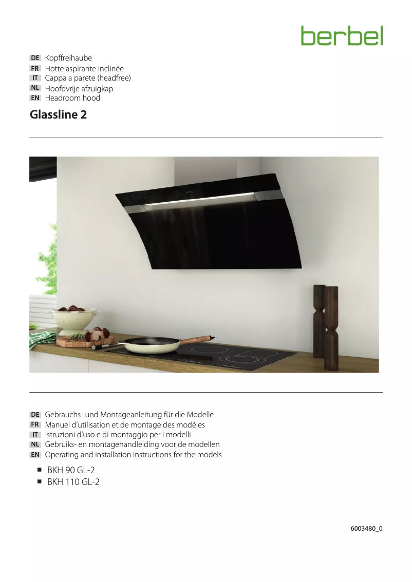 Page 1 de la notice Manuel utilisateur Berbel BKH 90 GL