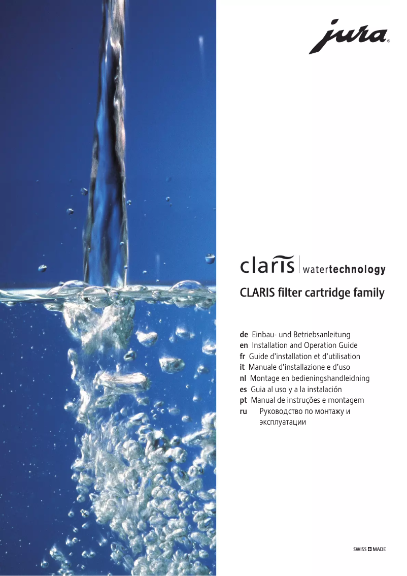 Page 1 de la notice Manuel utilisateur Jura 69536