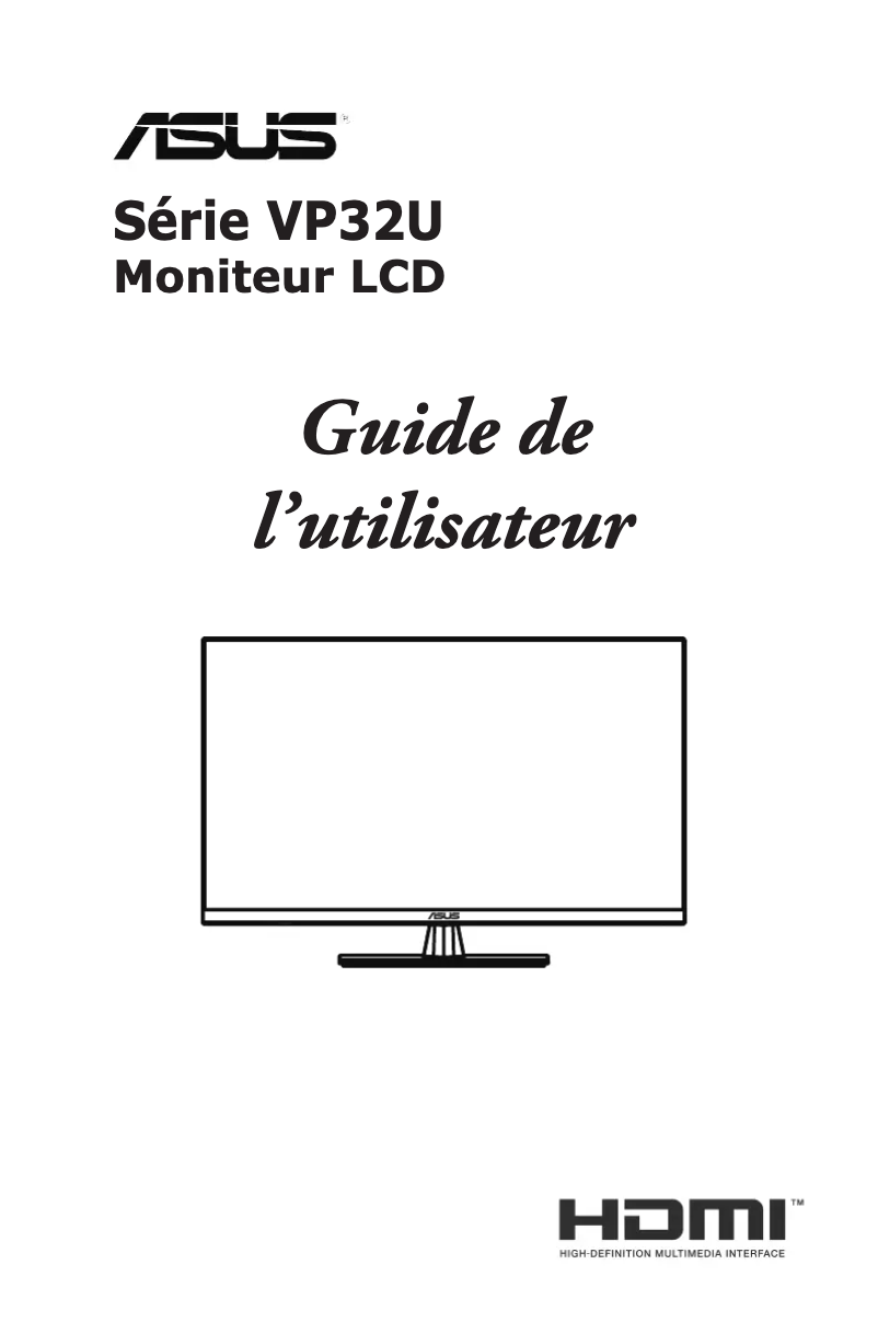 Page n°1 - Manuel utilisateur Asus VP32UQ