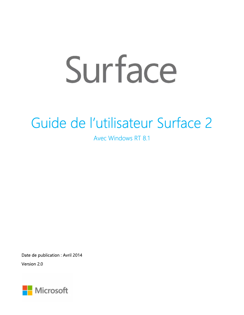 Page 1 de la notice Manuel utilisateur Microsoft Wireless Display Adapter V2