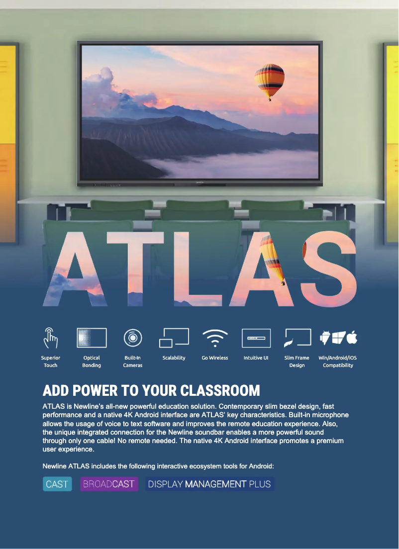 Page 1 de la notice Fiche technique Newline TT-6520ER