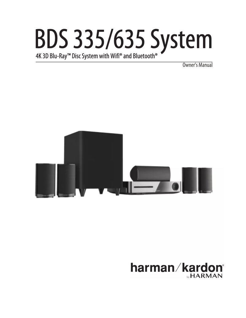 Página 1 del manual Manual de usuario Harman Kardon BDS 335