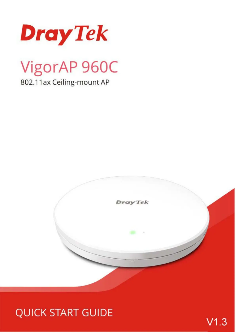 Page n°1 - Guide de démarrage rapide Draytek VigorAP 960C