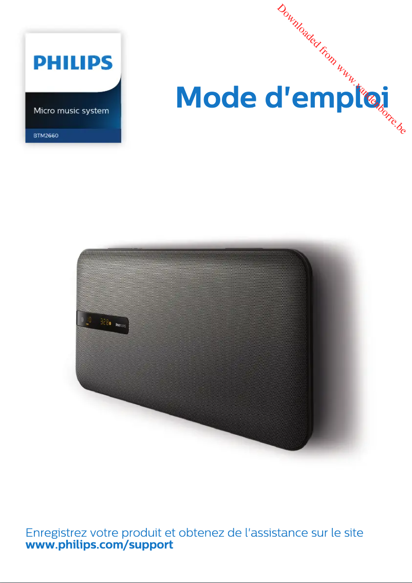 Page n°1 - Manuel utilisateur Philips BTM2660