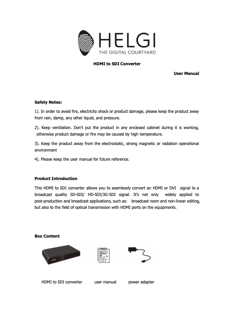 Image de la première page du manuel de l'appareil HLG0389