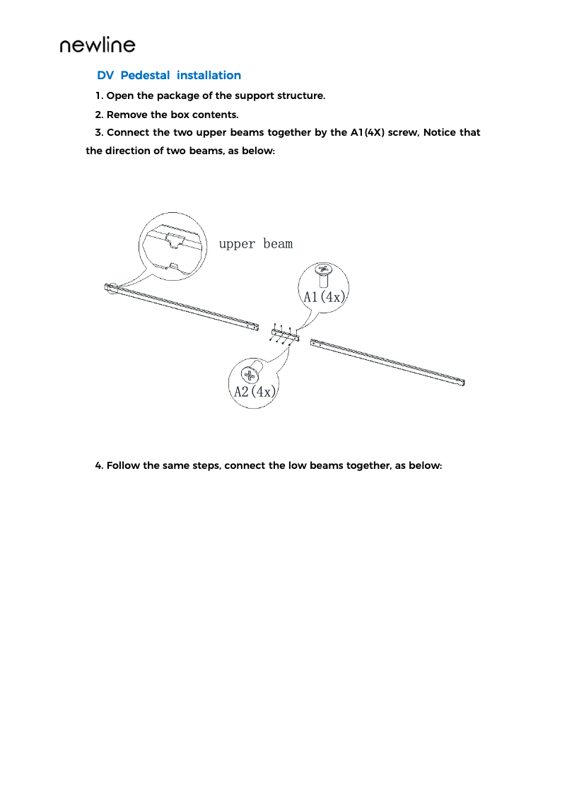 Page n°1 - Fiche technique Newline DV-12023H