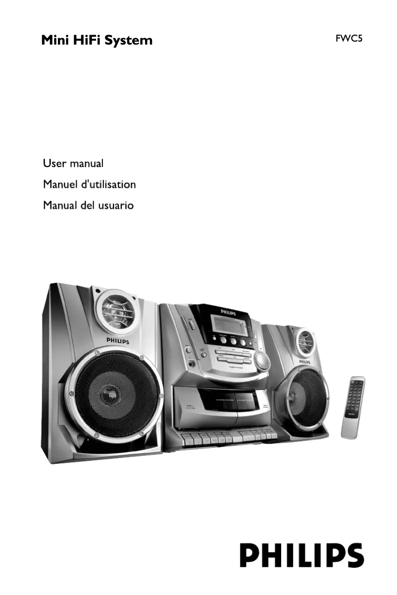 Page n°1 - Manuel utilisateur Philips FWC5