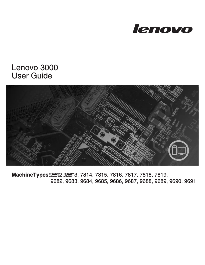 Page n°1 - Manuel utilisateur Lenovo 3000 S200