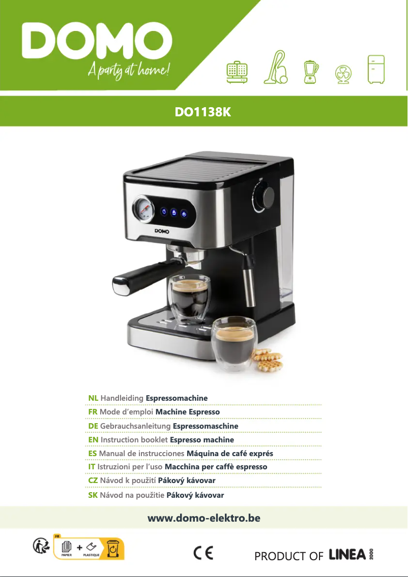 Page 1 de la notice Manuel utilisateur Domo DO1138K