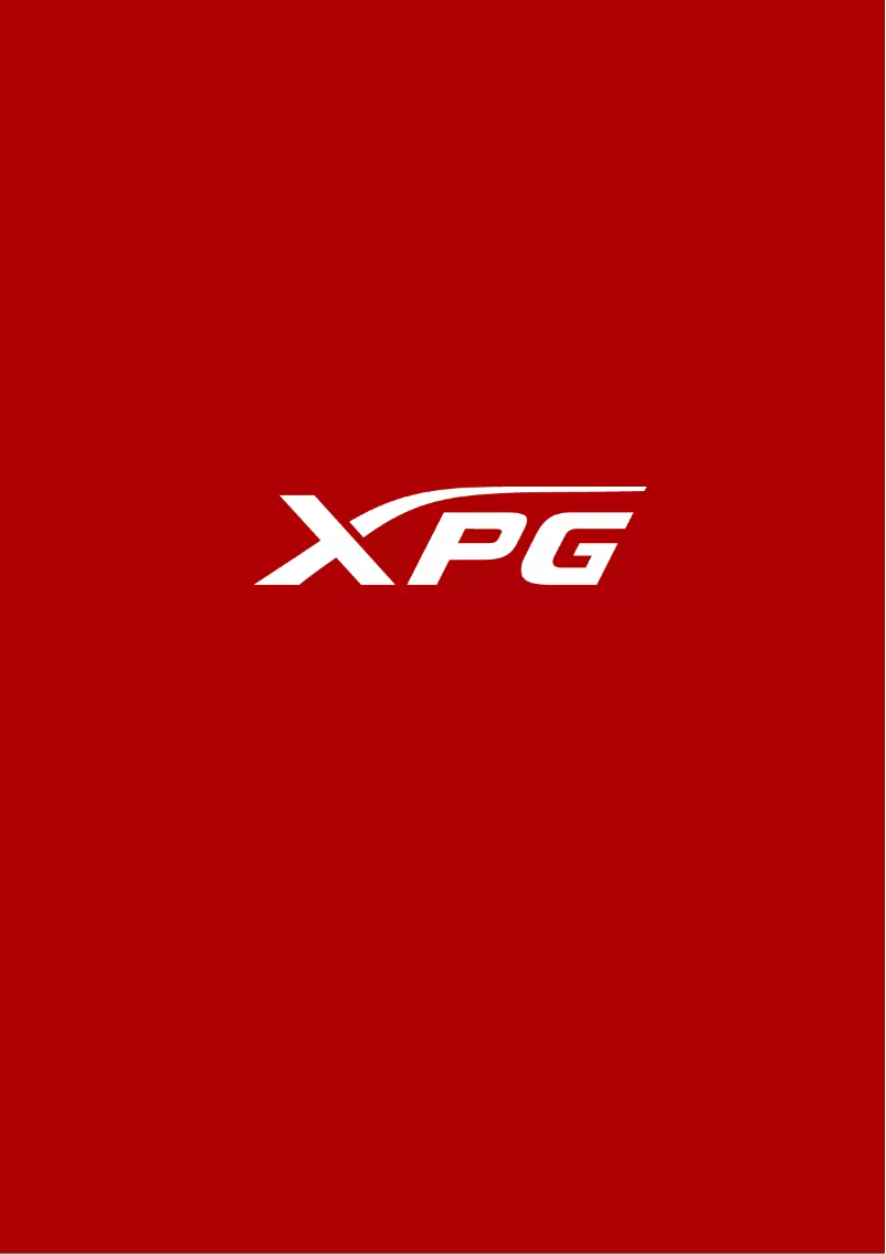 Page 1 de la notice Manuel utilisateur XPG SX6000 Lite