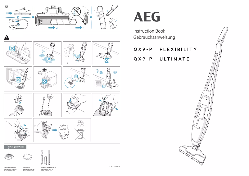 Page 1 de la notice Manuel utilisateur AEG QX9-1-P5IB