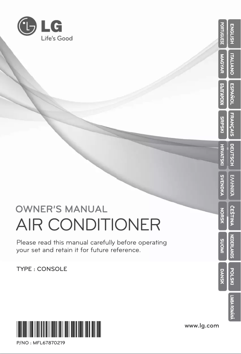 Page 1 de la notice Manuel utilisateur LG ARNU15GQAA2