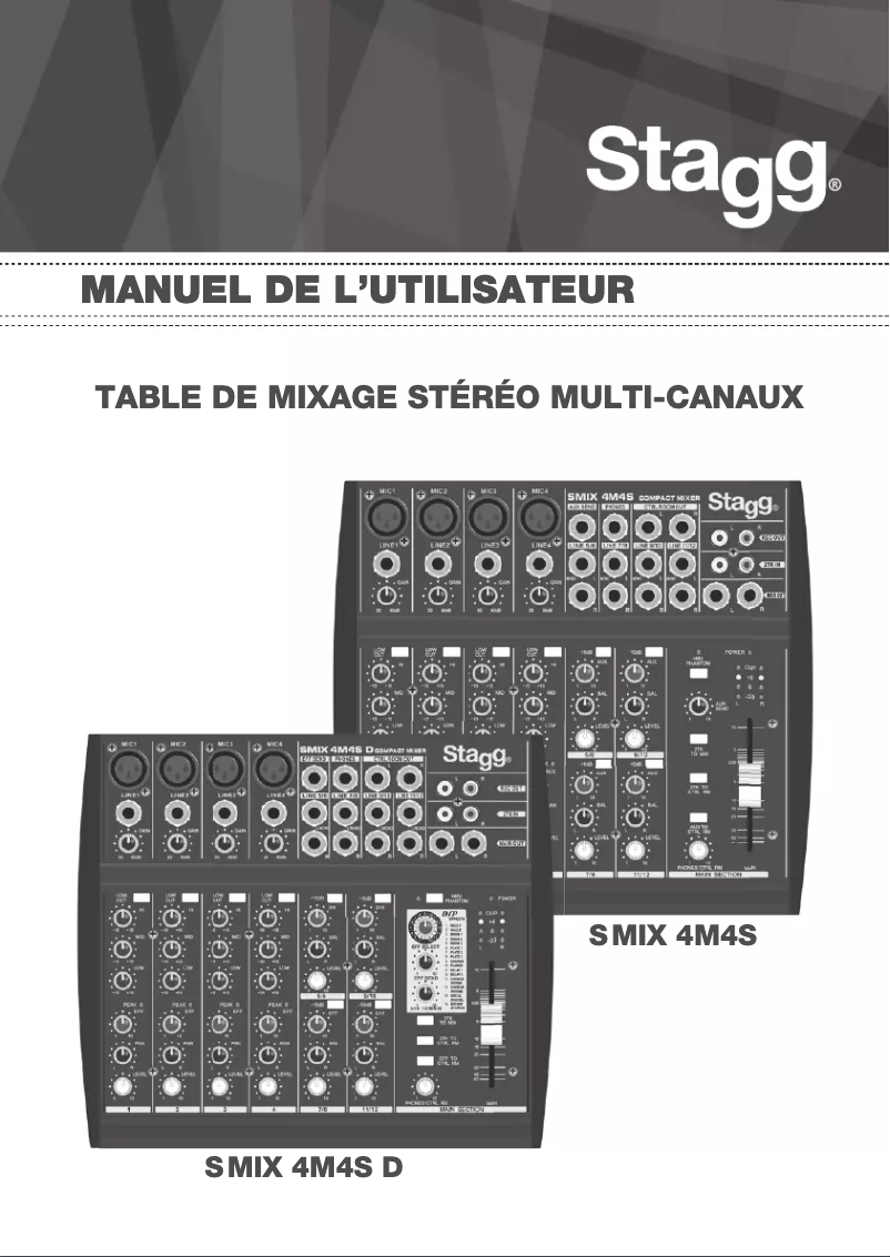 Image de la première page du manuel de l'appareil S MIX 4M4S