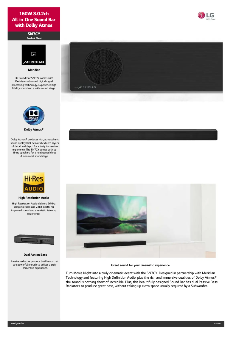 Image de la première page du manuel de l'appareil SN7CY