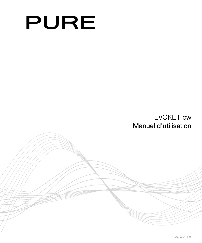 Page n°1 - Manuel utilisateur Pure Evoke Flow