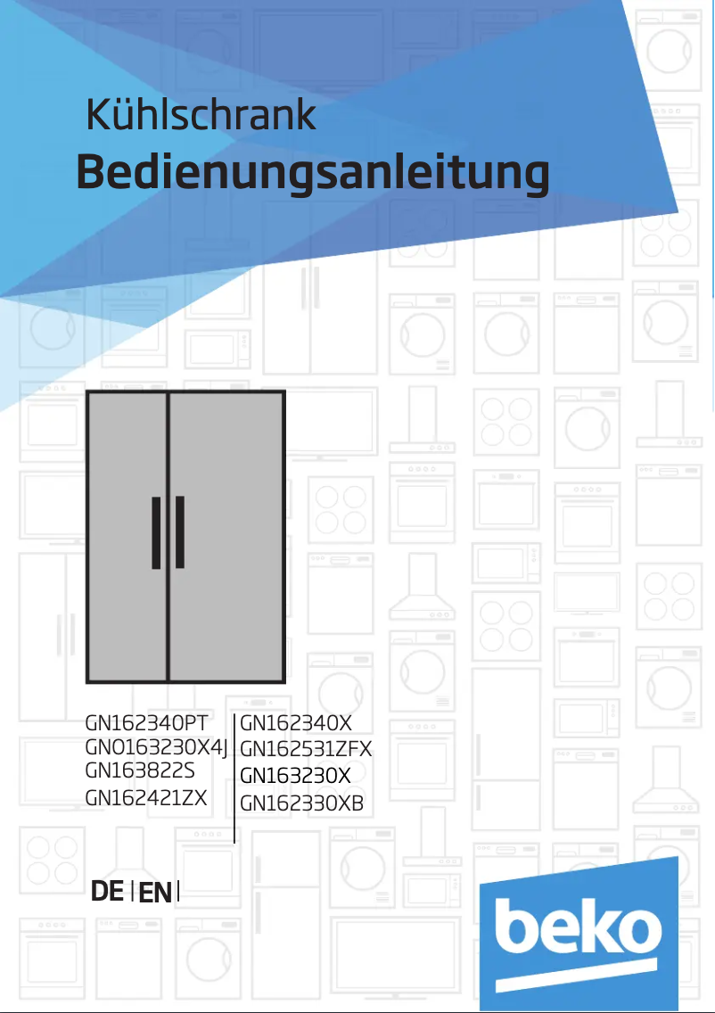 Page 1 de la notice Manuel utilisateur Beko GN162330XB